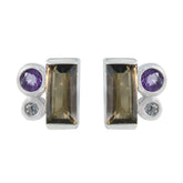 Multi-German-Milagros-Trilogy-Stud-multicolor-Silver-Earring