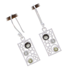 Multi-Egyptian-Violet-multiple-Dangle-multicolor-Silver-Earring