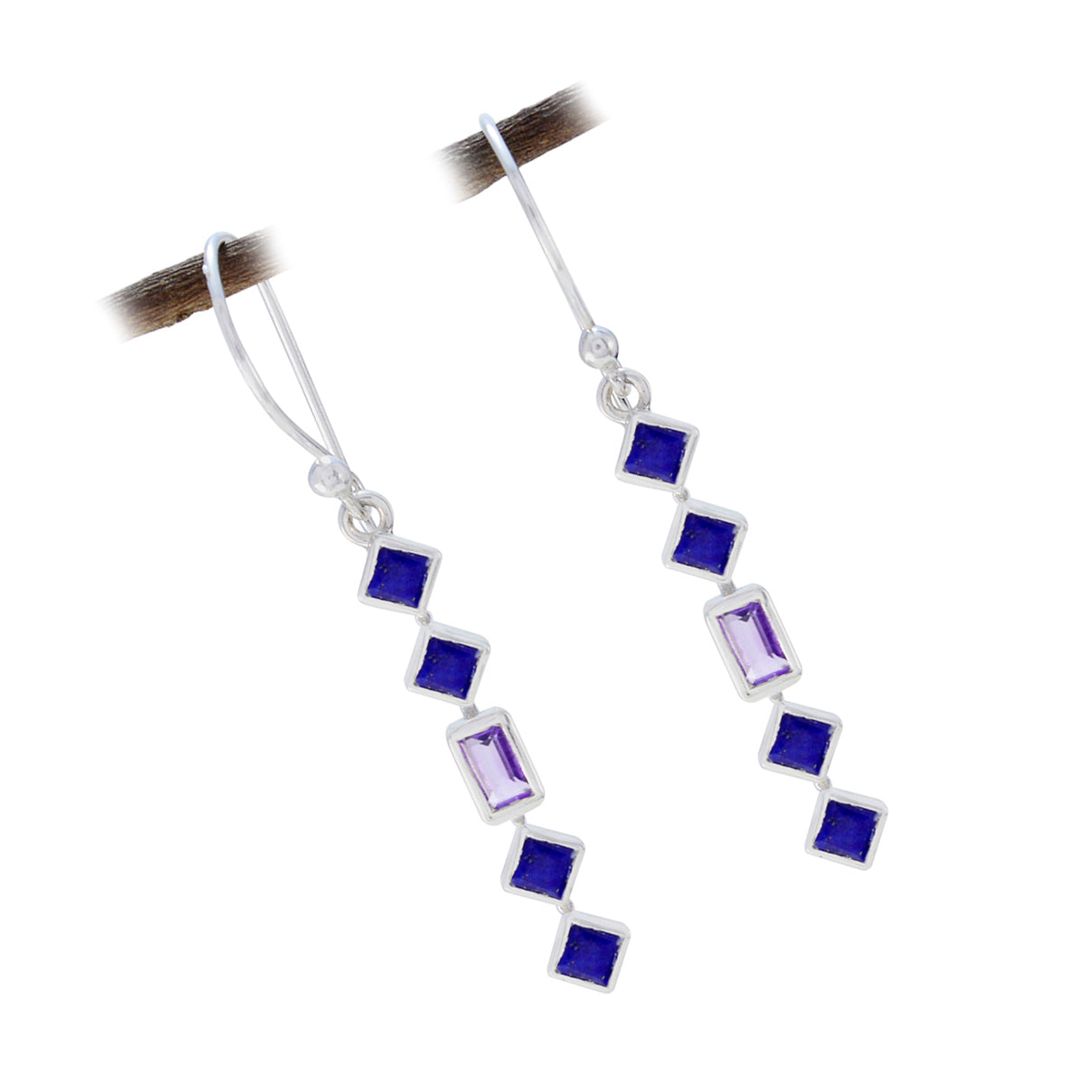 Multi-Korean-Yasmine-multiple-Dangle-multicolor-92.5-Silver-Earring