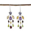 Multi-African-Soo-jin-multiple-Dangle-multicolor-92.5-Silver-Earring