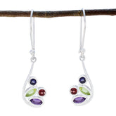 Multi-Mexican-Abigail-quarter-Dangle-multicolor-Silver-Earring