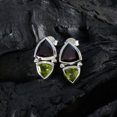 Multi-Spanish-Valentina-Toi-et-Moi-Stud-multicolor-92.5-Silver-Earring