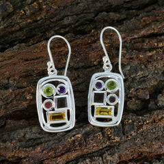 Multi-American-Fernanda-Penta-Dangle-multicolor-92.5-Silver-Earring