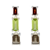 Multi-German-Nora-multiple-Stud-multicolor-925-Silver-Earring
