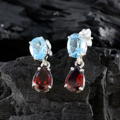 Multi-American-Micaela-multiple-Stud-multicolor-Sterling-Silver-Earring