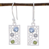 Multi-American-Ji-eun-multiple-Dangle-multicolor-925-Silver-Earring