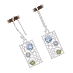 Multi-American-Ji-eun-multiple-Dangle-multicolor-925-Silver-Earring