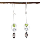 Multi-Turkish-Ling-multiple-Dangle-multicolor-925-Sterling-Silver-Earring