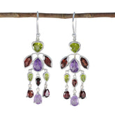 Multi-Egyptian-Yan-multiple-Dangle-multicolor-Sterling-Silver-Earring