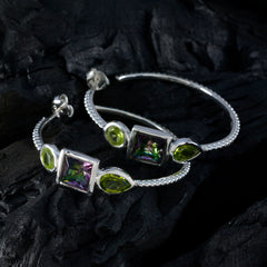 Multi-Russian-Yasmine-Trilogy-Stud-multicolor-925-Silver-Earring