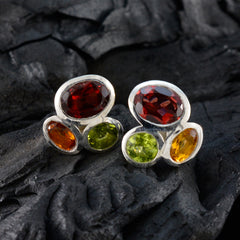 Multi-Turkish-Alejandra-multiple-Stud-multicolor-Sterling-Silber-Ohrring