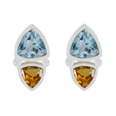 Multi-German-Abigail-Toi-et-Moi-Stud-multicolor-Sterling-Silver-Earring