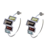 Multi-Turkish-Daniela-multiple-Stud-multicolor-925-Sterling-Silver-Earring