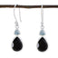 Multi-Egyptian-Cecilia-Toi-et-Moi-Dangle-multicolor-925-Silver-Earring