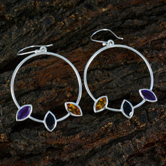 Multi-French-Nella-Trilogy-Dangle-multicolor-92.5-Silver-Earring