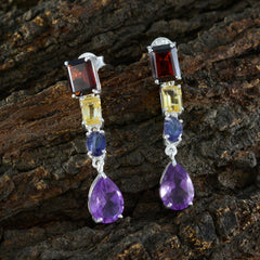 Multi-Australian-Natalia-quarter-Stud-multicolor-925-Silver-Earring