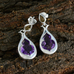 Multi-African-Harper-Toi-et-Moi-Stud-multicolor-925-Silver-Earring