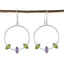 Multi-German-Nora-Trilogy-Dangle-multicolor-925-Sterling-Silver-Earring