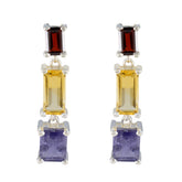Multi-Egyptian-Penelope-multiple-Stud-multicolor-Sterling-Silver-Earring