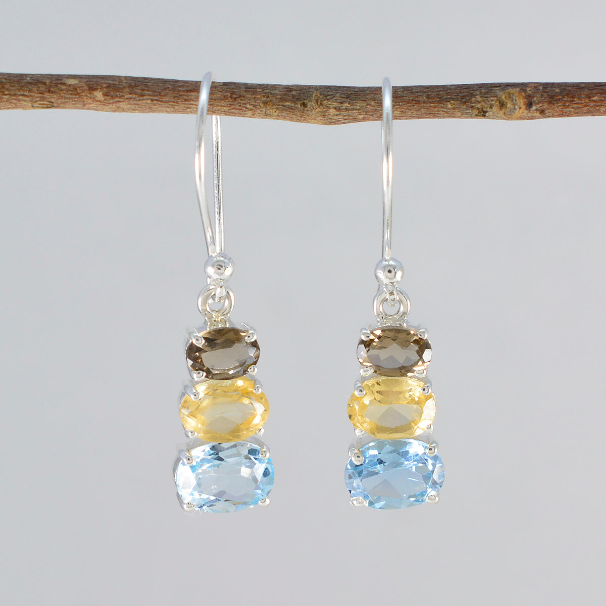 Multi-Korean-Ayaka-multiple-Dangle-multicolor-92.5-Silver-Earring