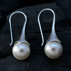 Pearl-Moroccan-Cecilia-Solitaire-Dangle-White-92.5-Silver-Earring