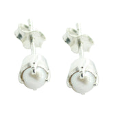 Pearl-Egyptian-Clara-Solitaire-Stud-White-92.5-Silver-Earring