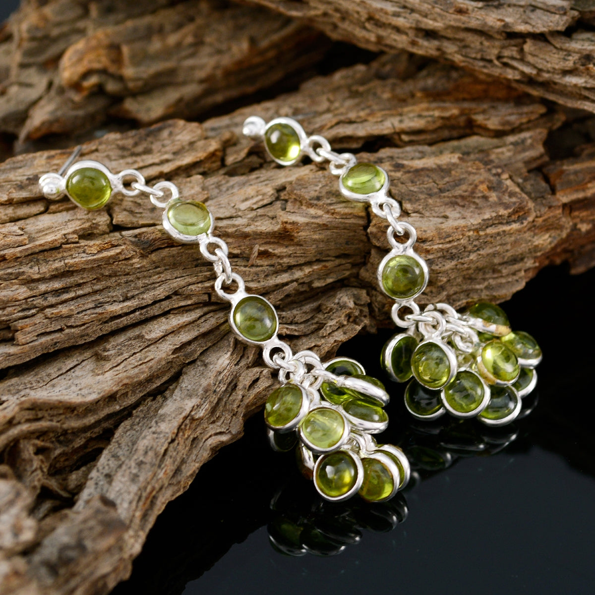 Peridot-Turkish-Elena-multiple-Stud-Green-Sterling-Silver-Earring