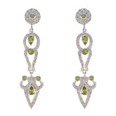 Peridot-Indian-Ayesha-multiple-Stud-Green-Silver-Earring