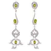 Peridot-Indian-Araya-multiple-Stud-Green-Sterling-Silver-Earring