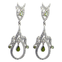 Peridot-Indian-Lakshmi-multiple-Stud-Green-925-Silver-Earring