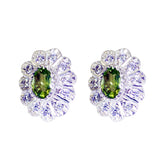 Peridot-Russian-Laura-multiple-Stud-Green-925-Sterling-Silver-Earring