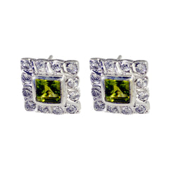Peridot-Korean-Laura-multiple-Stud-Green-Sterling-Silver-Earring