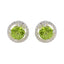 Peridot-American-Riley-Solitaire-Stud-Green-Silver-Earring