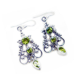 Peridot-Mexican-Aiko-multiple-Dangle-Green-92.5-Silver-Earring