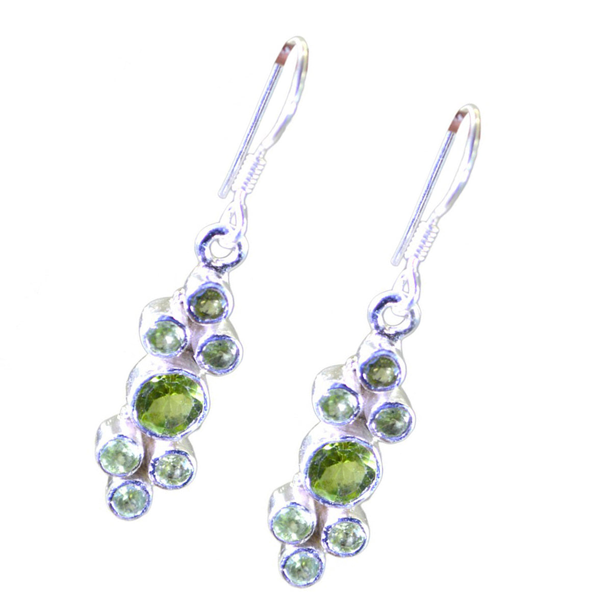 Peridot-Russian-Renata-multiple-Dangle-Green-925-Silver-Earring