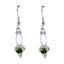 Peridot-Mexican-Addison-multiple-Dangle-Green-Silver-Earring