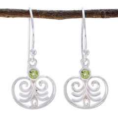 Peridot-Egyptian-Aurora-Solitaire-Dangle-Green-Silver-Earring