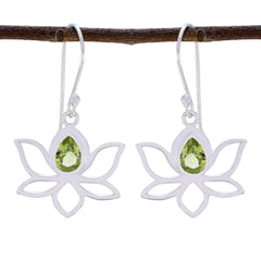 Peridot-Japanese-Bella-Solitaire-Dangle-Green-92.5-Silber-Ohrring