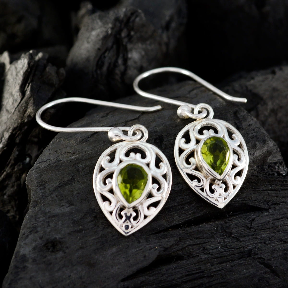 Peridot-Spanish-Natalia-Solitaire-Dangle-Green-925-Silver-Earring
