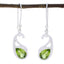 Peridot-Egyptian-Emilia-Solitaire-Dangle-Green-Silver-Earring