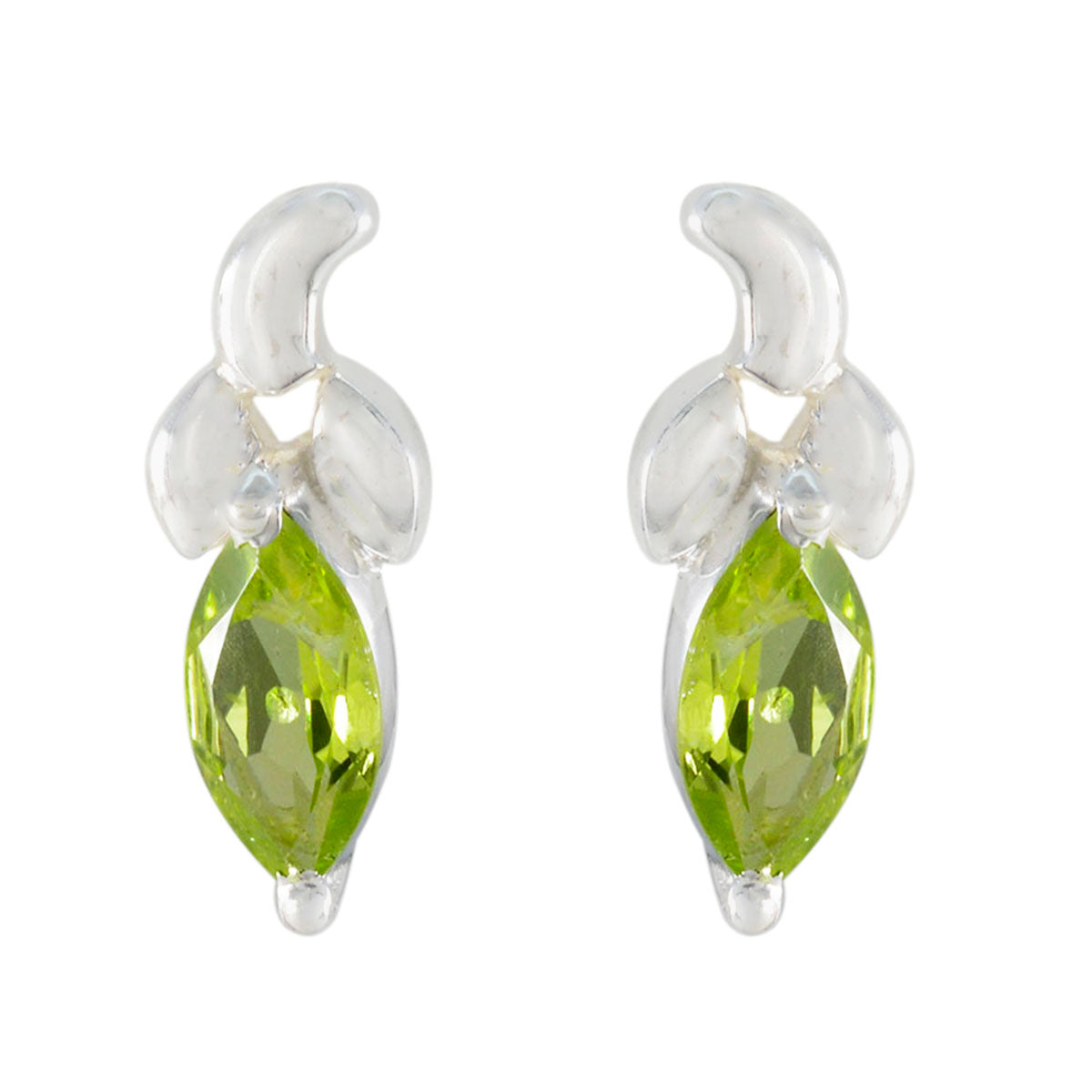 Peridot-French-Sara-Solitaire-Stud-Green-92.5-Silver-Earring