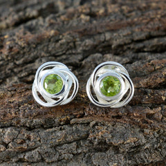 Peridot-American-Meei-Solitaire-Stud-Green-Sterling-Silver-Earring