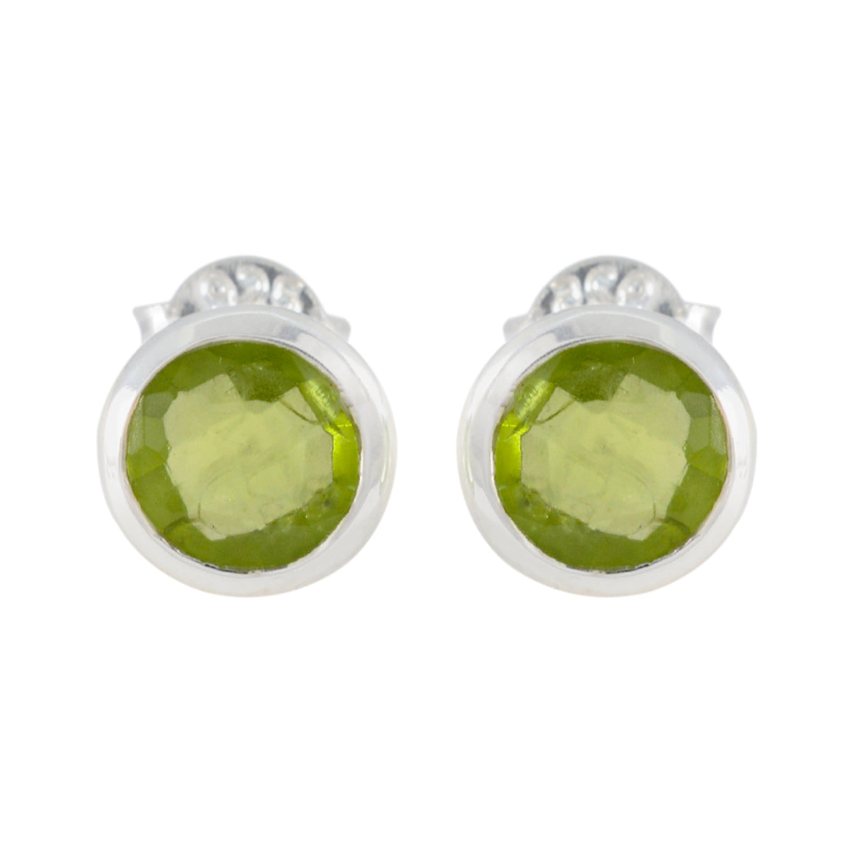 Peridot-Mexican-Yuki-Solitaire-Stud-Green-Silver-Earring