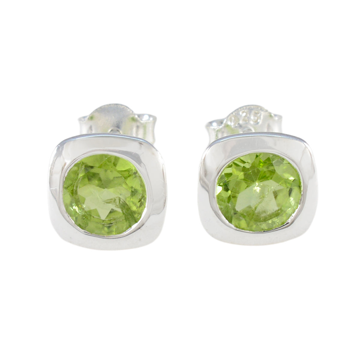 Peridot-American-Micaela-Solitaire-Stud-Green-Silver-Earring