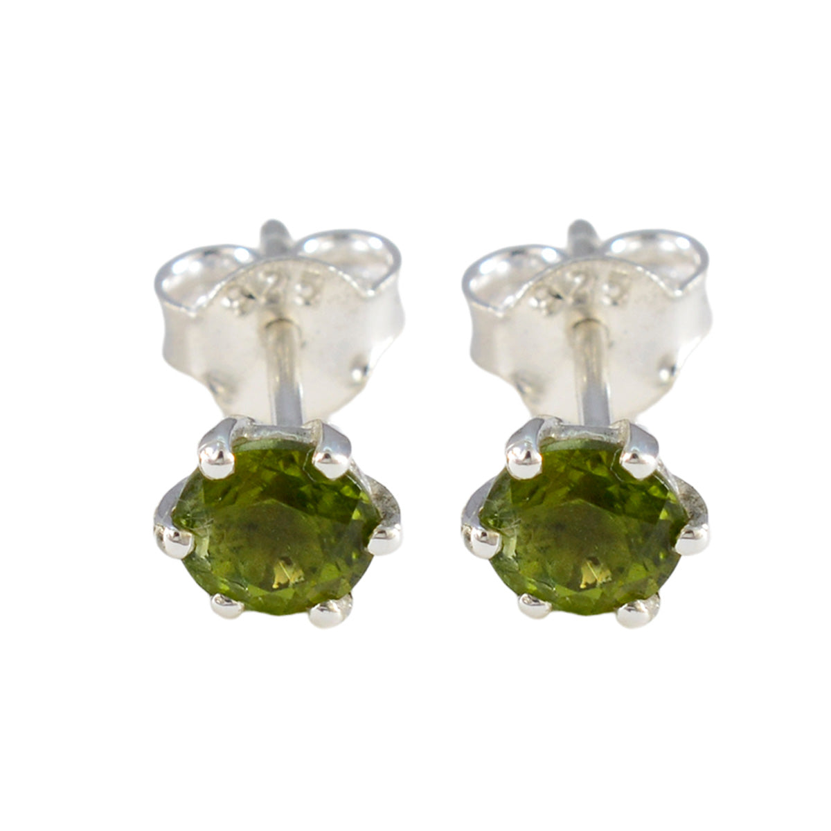 Peridot-American-Aiko-Solitaire-Stud-Green-925-Sterling-Silver-Earring