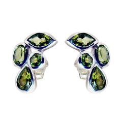 Peridot-Egyptian-Inès-multiple-Stud-Green-92.5-Silver-Earring