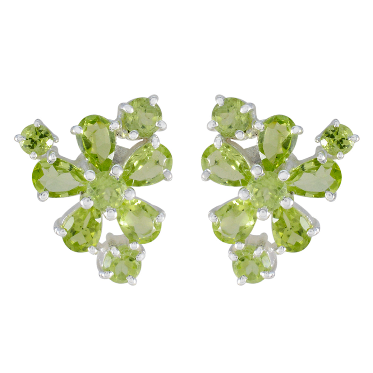 Peridot-American-Hannah-multiple-Stud-Green-92.5-Silver-Earring