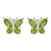 Peridot-Italian-Ines-quarter-Stud-Green-925-Sterling-Silver-Earring