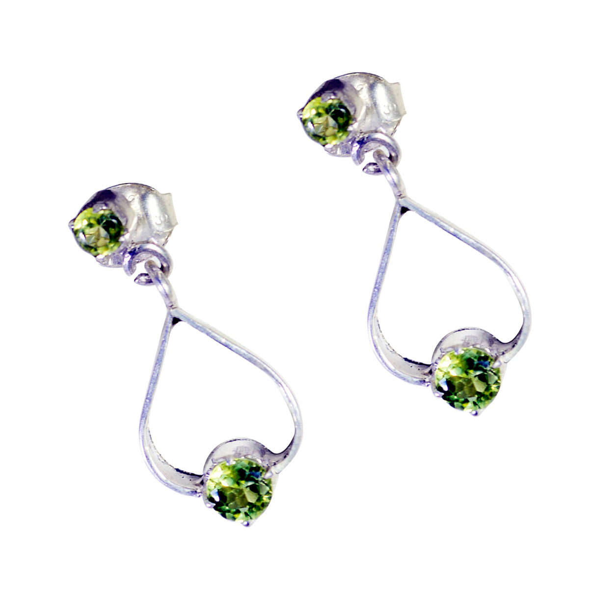 Peridot-Spanish-Katharina-multiple-Stud-Green-Silver-Earring