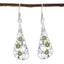 Peridot-Russian-Leah-multiple-Dangle-Green-Silver-Earring